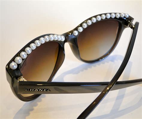 chanel dioptric glasses awith pearl 4259|chanel shades.